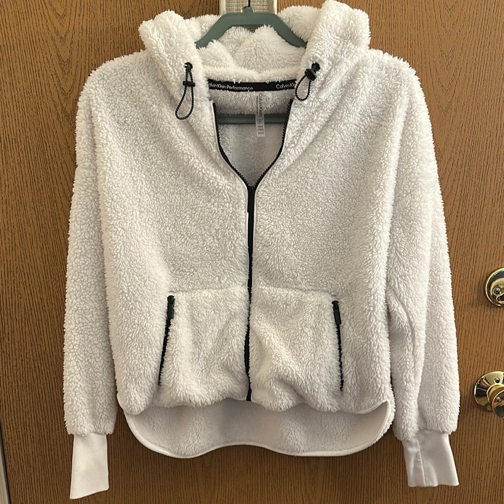 Cozy White Sherpa Hoodie